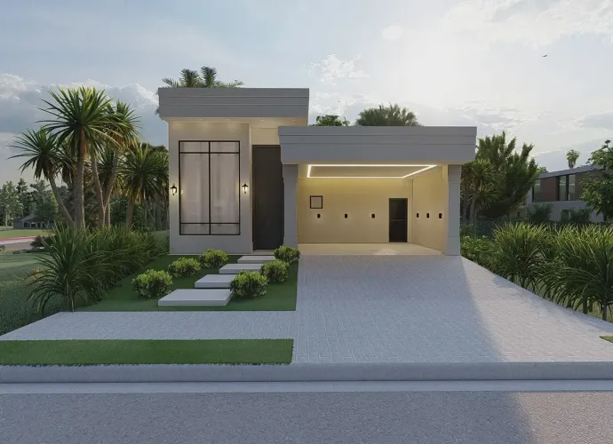 Casa térrea para venda no Condomínio Club Portinari no Jardim Brasil 500 em Paulínia - SP.