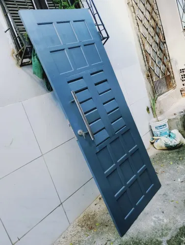 Porta madeira 210x80 fechadura forteza reforçada 