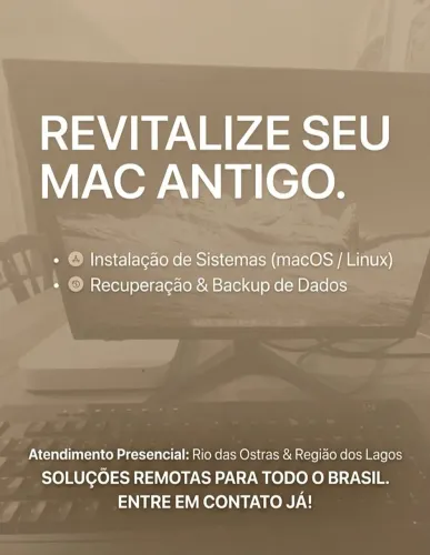 Atualização de macOS para Macs antigos, instalação de Linux e configuração de backup