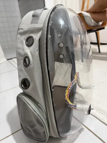 Mochila para Transporte de aves - Transparente