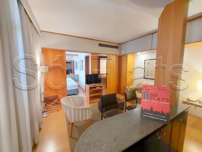 Flat Address com 42m², 1 dormitório e 1 vaga disponível para locação no Itaim Bibi.
