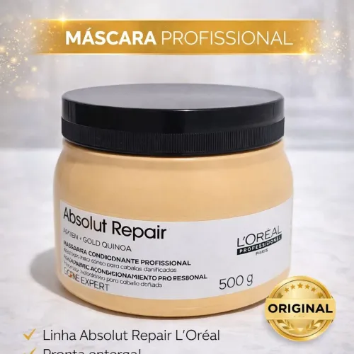 Máscara Absolut Repair L'Oréal 500g Cabelos Danificados NOVA