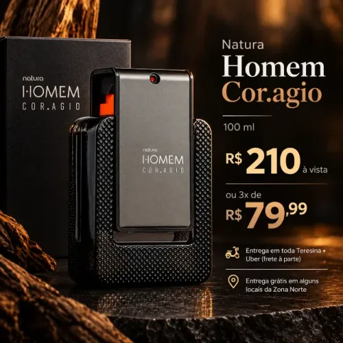 Deo Parfume Masculino Natura Homem Cor.agio 100 ml