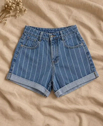 2 SHORTS JEANS FEMININO
