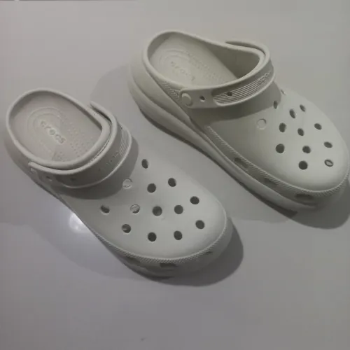 Crocs plataforma branco creme - original