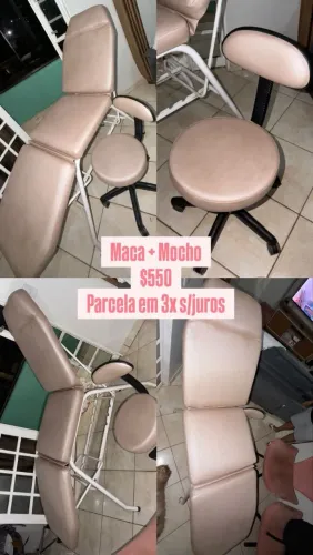 Maca de estética com mocho 