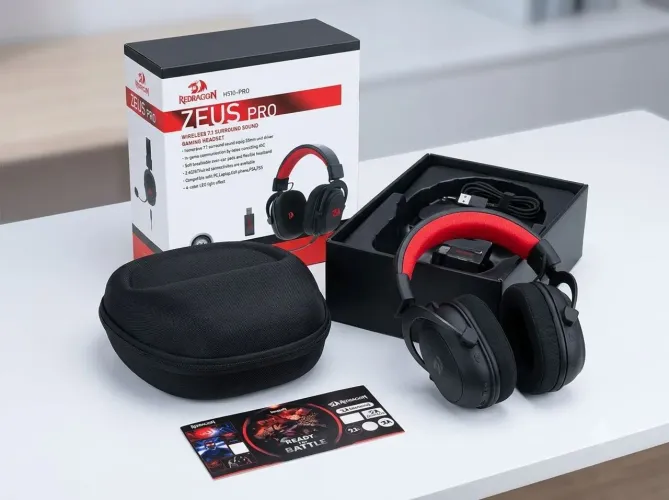 Headset Gamer Redragon Zeus Pro Sem Fio