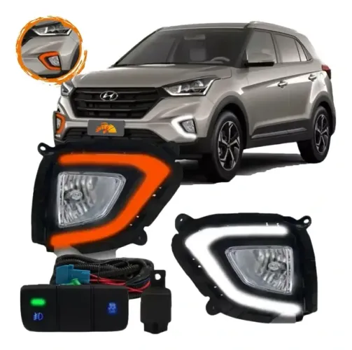 Par Farol Milha Creta 2019 2020 2021 LED DRL Seta - GRDL01