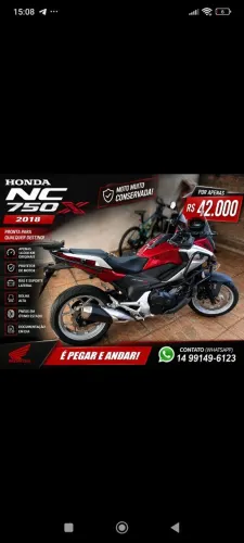 Vendo NC 750 x com 13000 km original