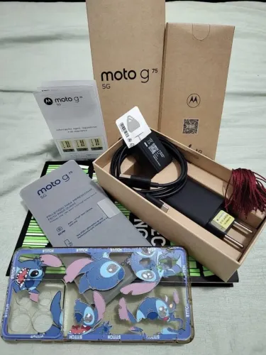? OPORTUNIDADE PRO 7/7! Moto G75 5G 256GB Azul Impecável - Completo na Caixa (Único Dono)