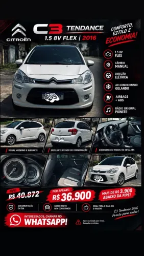 Citroen C3 Tendance 1.5 Flex 8V 5P Mec. 2016