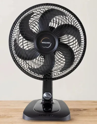 Ventilador pequeno de mesa 6 pás Mallory turbo novo na caixa.