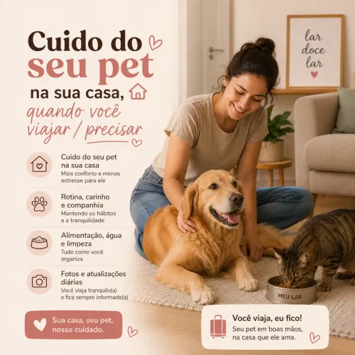 Cuido do Seu Pet na Sua Casa | Pet Sitter em Senador Canedo