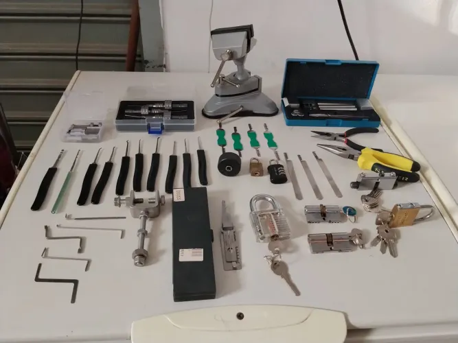 Kit Lock Pick - Michas, Morsa. Chaves, Ferramentas, Ganzuas, Gazuas
