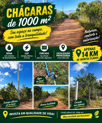 Vendo chácaras de 1000 metros .