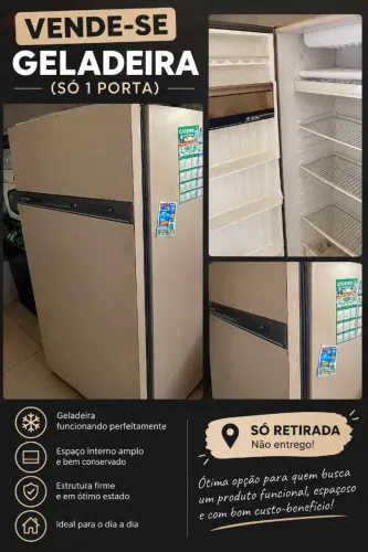 Vende-se geladeira rápido