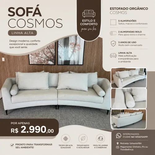Sofá orgânico Cosmos