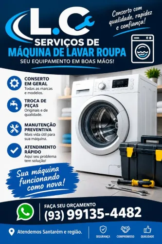 Serviço de máquina de lavar roupa!