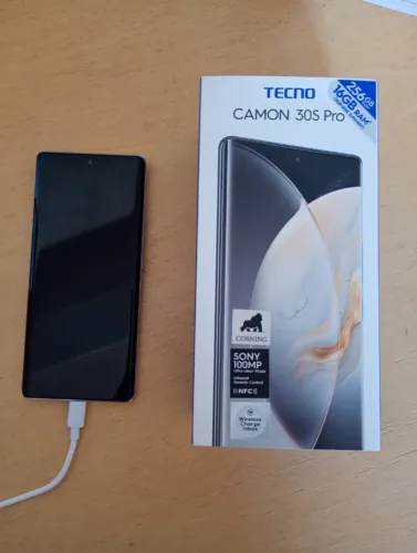 Smartphone 256GB/16GB RAM, Camon 30S PRO, Câmera 50MP Frontal e Traseira