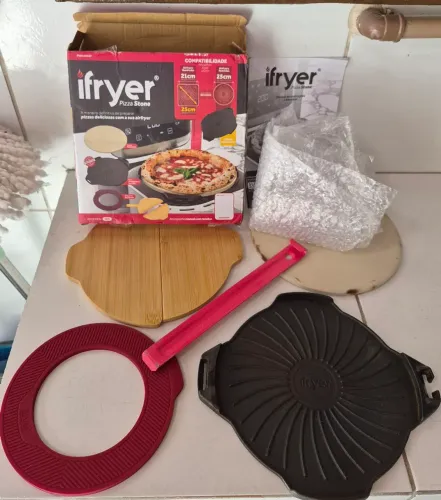 Acessório Para Airfryer Assar Pizza Esfirra Airfryer E Forno