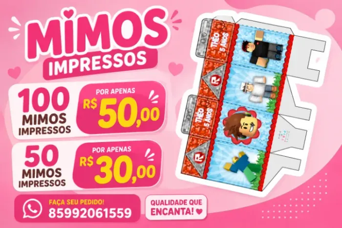 100 MIMOS PERSONALIZADOS