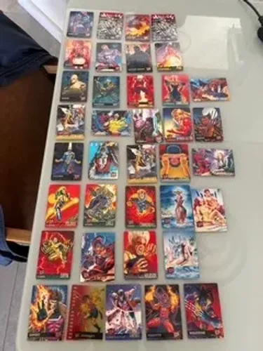 CARDS FLEER ULTRA X- MEN 1995 inclui RARIDADESUSPENDED ANIMATION + WOLVERINI e GAMBIT
