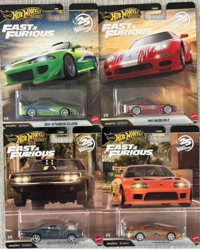 Hot Wheels Velozes e Furiosos 2026, Chase, Mitsubishi, Mazda, Dodge, Toyota