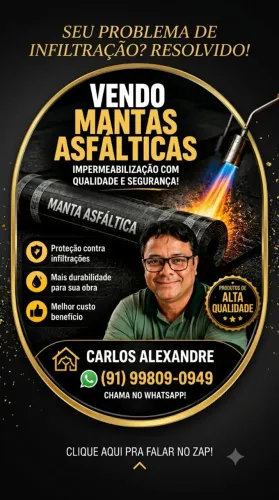 Manta asfaltica Q-Borg 3mm a partir de R$250