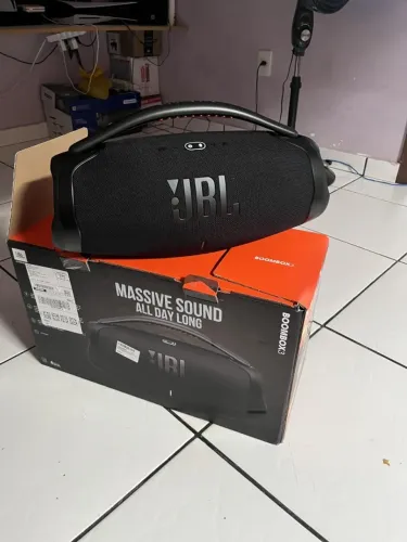 JBL BOOMBOX 3 SÓ 12X 123 ACEITO TROCA ENTREGO Caixa de Som Bluetooth 24h de Bateria Graves
