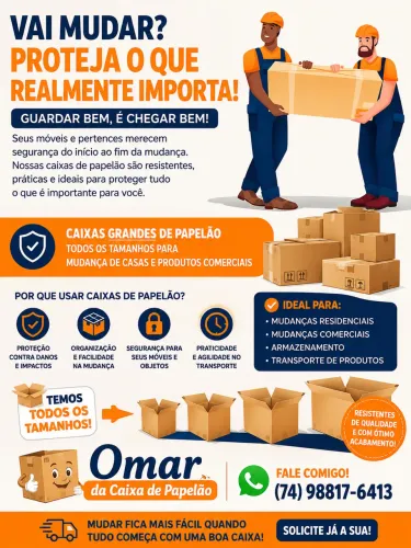 Caixas de Papelão para Fretes e Mudanças