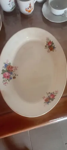 Travessas e terrina faiança porcelana Wood & Sons KPM