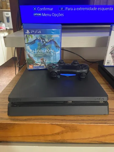 PlayStation 4 Slim + Controle Original e Jogo | Tudo funcionando 
