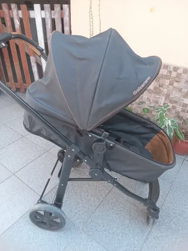 Carrinho galzerano + bebê conforto
