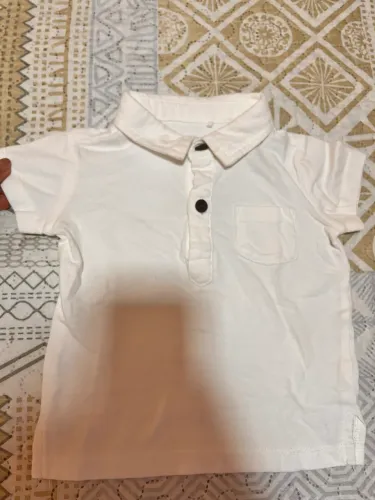 Conjunto (short mas camisa polo algodão e suspensório)