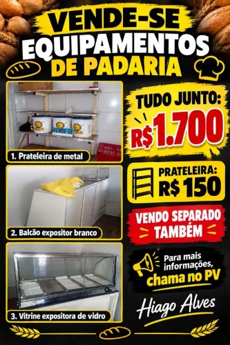 Vende-se equipamento de padaria