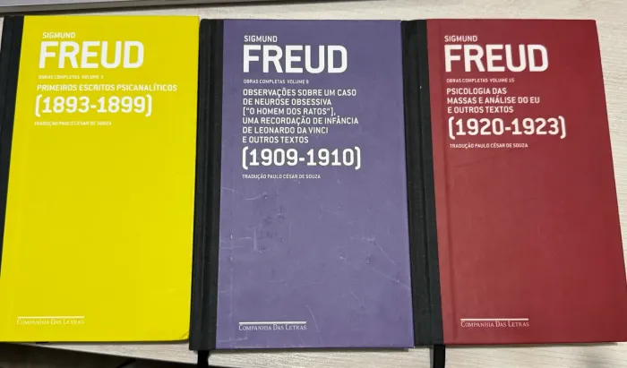 Obras completas de Freud vol 3, vol 9, vol 15