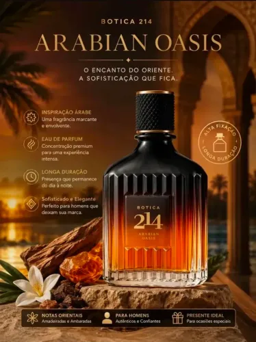 Perfume Botica 214 Arabian Oasis 90ml - Lacrado