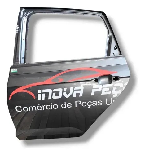 Porta Traseira Esquerda Volkswagen Polo Virtus 2018 2020 Traseira Esquerdo Cinza