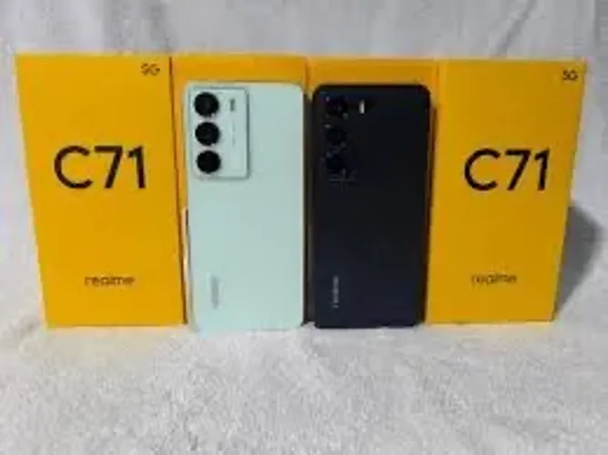 Realme c71 5G (NFC) 256+08 Preto Verde Novo Entregamos Grátis
