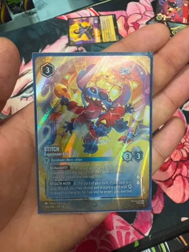 Card Stitch prismatico lorcana TCG