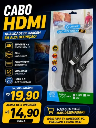 Cabo HDMI 4k