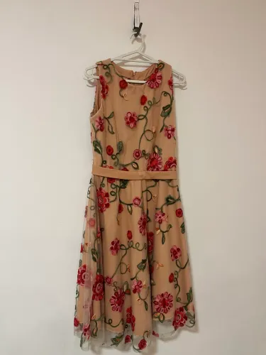 Vestido de festa usado 1x, feito a mão