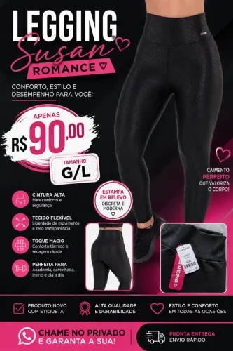 Calça Legging Susan Romance - Elegância e Conforto