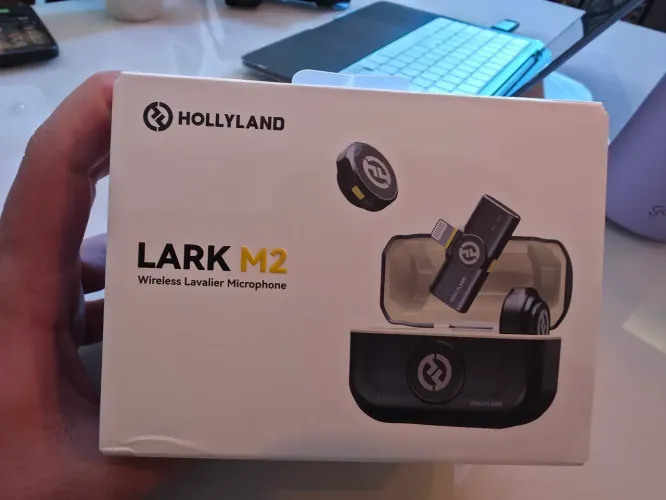 Microfone Lark M2 Wireless Lavalier Microphone with Lightning Plug Duo Hollyland