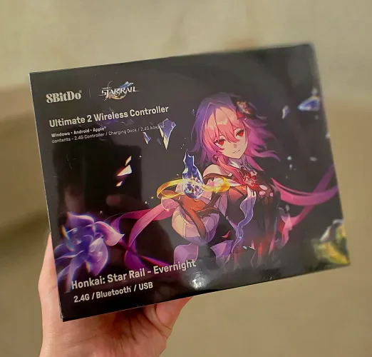 Controle 8BitDo Ultimate 2 Wireless Honkai: Star Rail Evernight + Estojo e Brindes