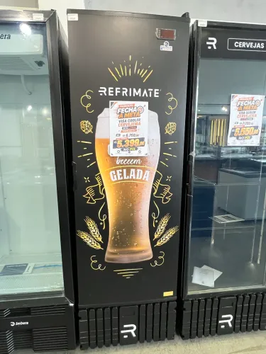 Cervejeira 570L porta sólida REFRIMATE - chega até -7.5c NOVA PRONTA ENTREGA