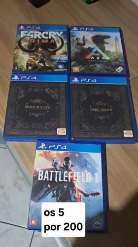 Lote 5 jogos ps4