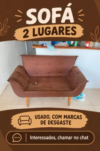 Sofá 2 lugares