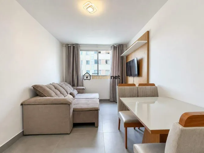 Apartamento mobiliado de 2 quartos para alugar no Castelo, Pampulha