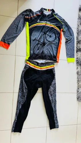 Conjunto masculino de ciclismo Dunas manga e calça longa tamanho GG